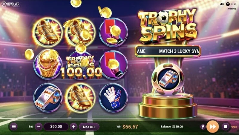 Trophy Spins World Cup 26 - útborgun margfaldara í Baller Bonus